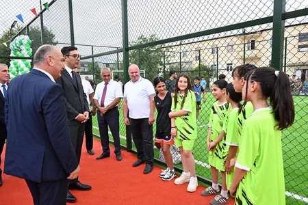 Zərdab, Ucar və Kürdəmirdə yeni Sağlam məhəllə idman zonaları istifadəyə verilib