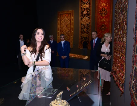 Leyla Aliyeva attends presentation of 'Azerbaijani Carpets - From Tradition to Contemporary Art' exhibition in Budapest