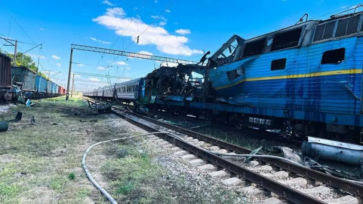 Russia strikes passenger train in Ukraine's Zaporizhzhia Oblast