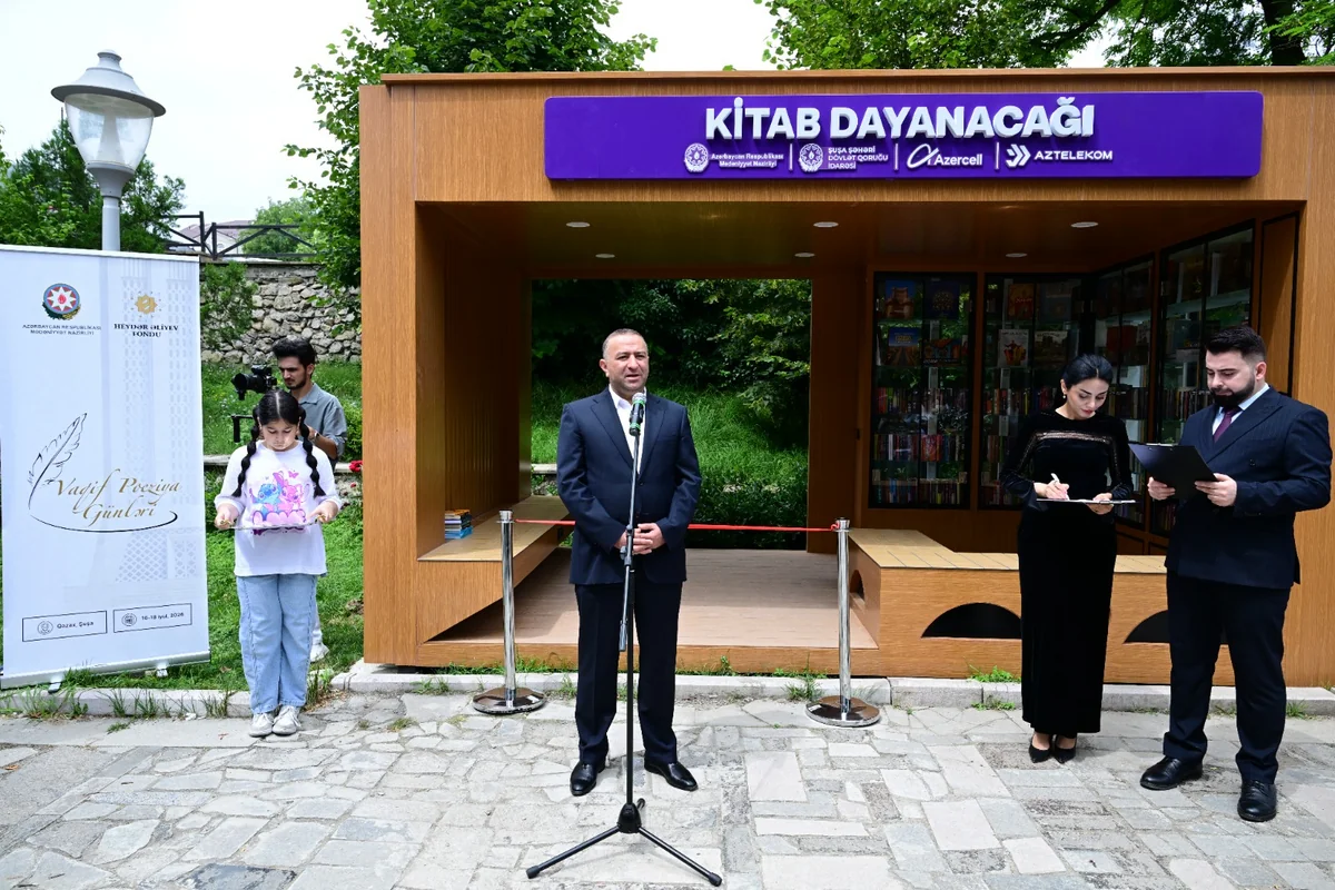 First open-air library opens in Azerbaijan's Shusha