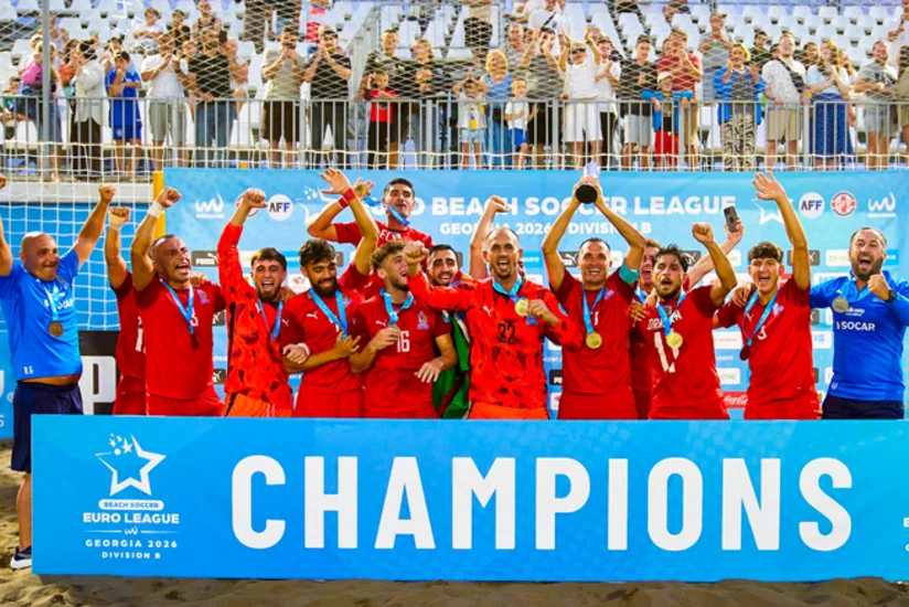 Çimərlik futbolu üzrə Azərbaycan millisi Avropa çempionatının B Liqasının qalibi olub