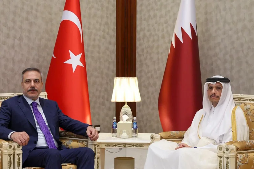 Hakan Fidan Qətərin Baş naziri ilə görüşüb