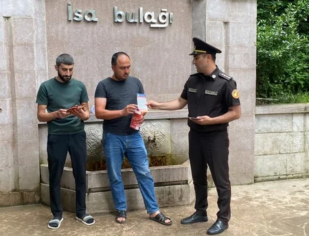 FHN azad olunmuş ərazilərdə yanğın təhlükəsizliyi ilə maarifləndirmə işi aparıb