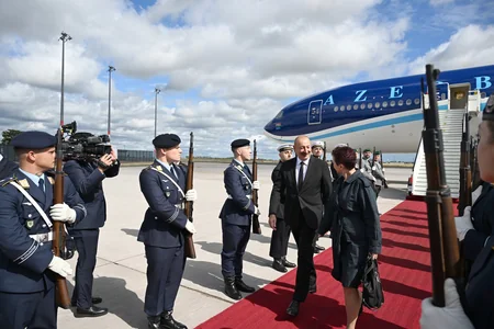 Prezident İlham Əliyev Almaniyaya rəsmi səfərə gəlib