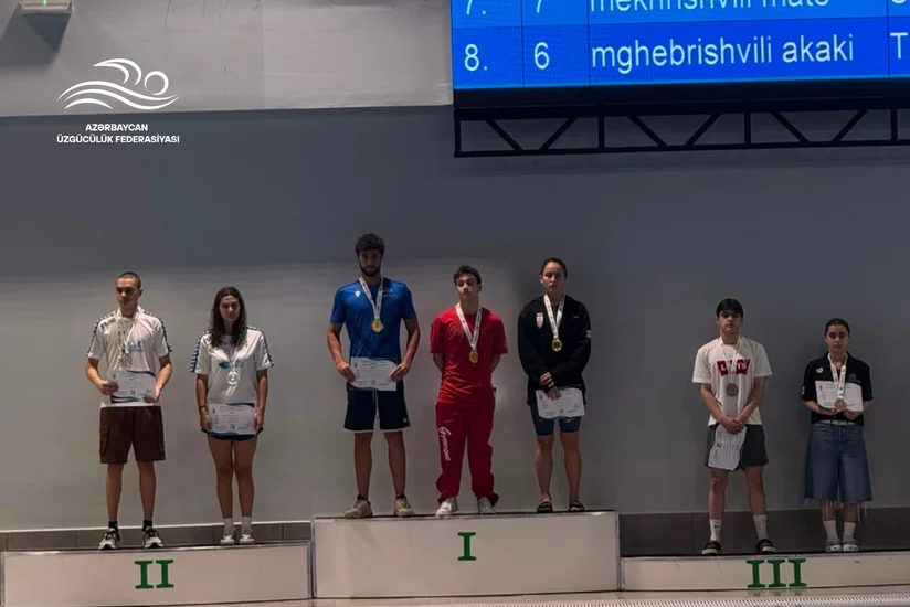 Azerbaijani swimmers win 33 medals at Kutaisi tournament