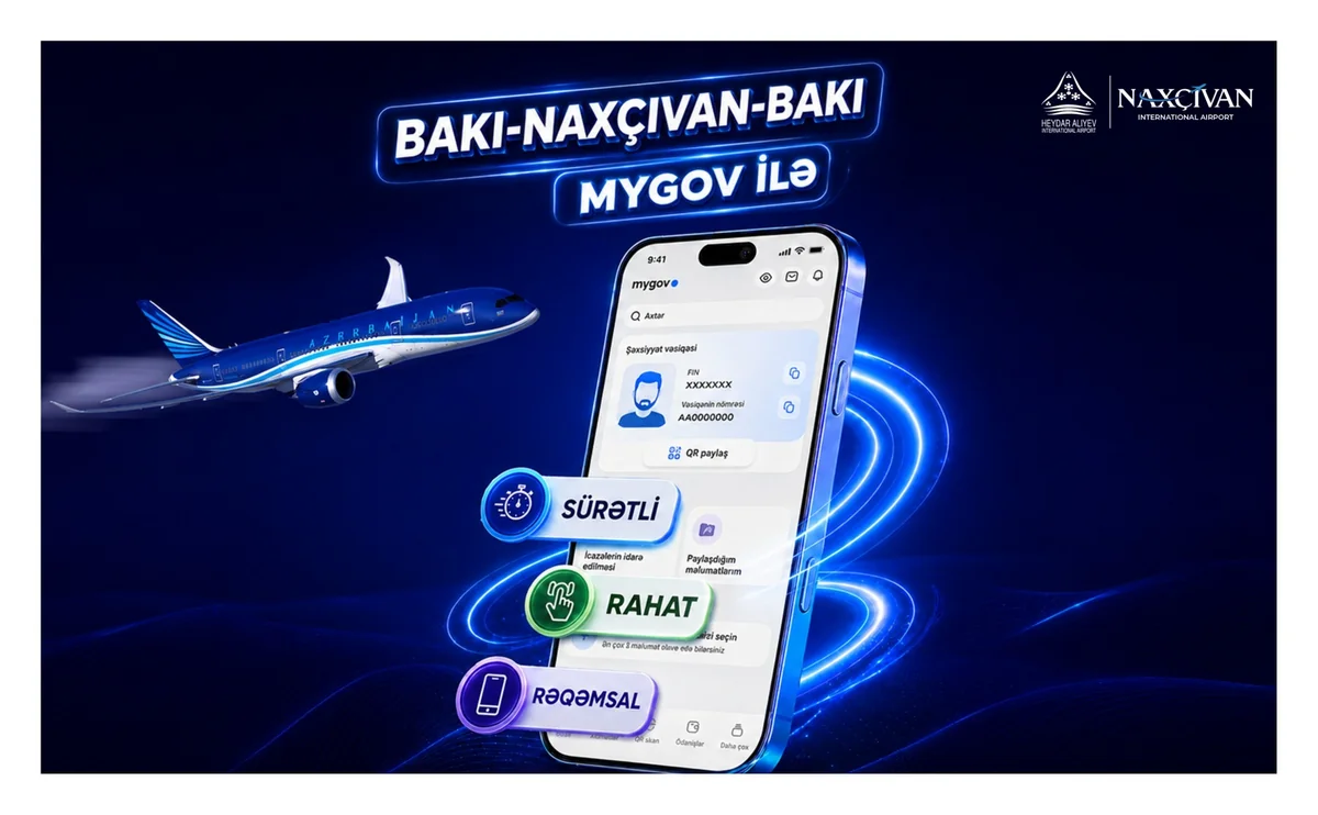 New digital check-in via mygov introduced on Baku-Nakhchivan flights