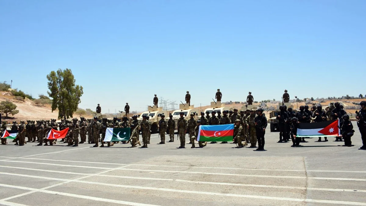 Azerbaijan Army servicemen participate in exercise in Jordan