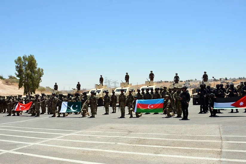 Azerbaijan Army servicemen participate in exercise in Jordan