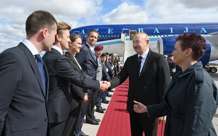 Prezident İlham Əliyev Almaniyaya rəsmi səfərə gəlib
