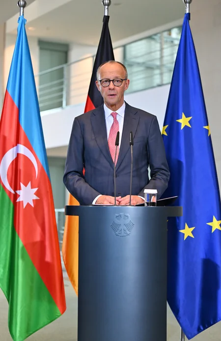 President Ilham Aliyev and Federal Chancellor Friedrich Merz made press statements - UPDATED