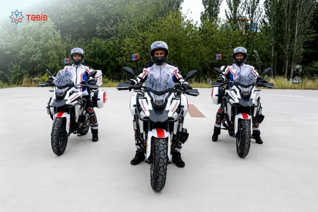 Azərbaycanda ilk dəfə motosikletlər təcili tibbi yardım xidmətinə cəlb olunub