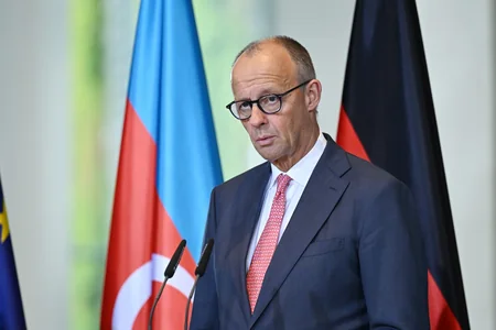 Prezident İlham Əliyev və Federal Kansler Fridrix Merts mətbuata bəyanatlarla çıxış ediblər - YENİLƏNİB-3