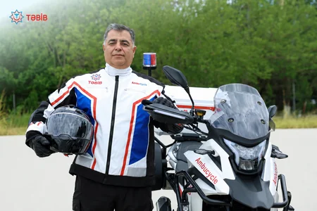Azərbaycanda ilk dəfə motosikletlər təcili tibbi yardım xidmətinə cəlb olunub