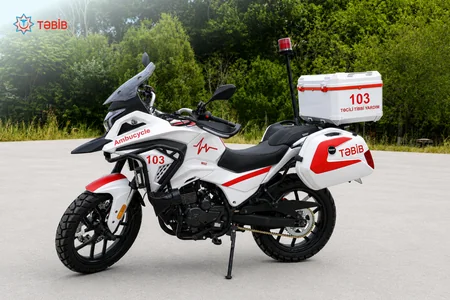 Azərbaycanda ilk dəfə motosikletlər təcili tibbi yardım xidmətinə cəlb olunub