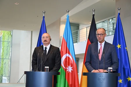 Prezident İlham Əliyev və Federal Kansler Fridrix Merts mətbuata bəyanatlarla çıxış ediblər - YENİLƏNİB-2