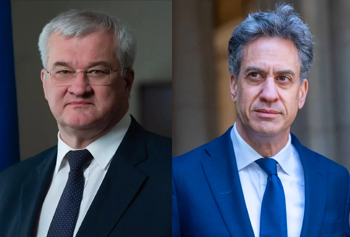 Sybiha, Miliband discuss UK military, energy support for Ukraine