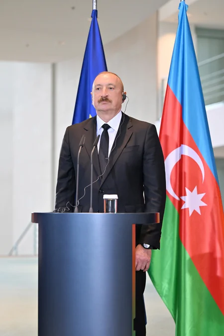 President Ilham Aliyev and Federal Chancellor Friedrich Merz made press statements - UPDATED