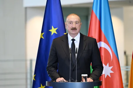 Prezident İlham Əliyev və Federal Kansler Fridrix Merts mətbuata bəyanatlarla çıxış ediblər - YENİLƏNİB-3
