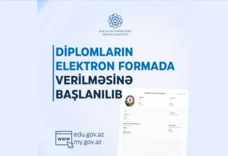 Ali təhsil pilləsində məzunlara elektron diplomların verilməsinə başlanılıb