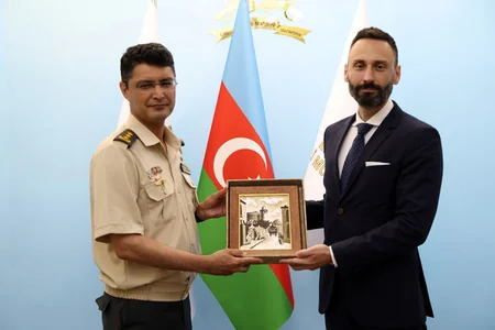 Serbiya Müdafiə Nazirliyinin nümayəndə heyəti Azərbaycanda səfərdə olub