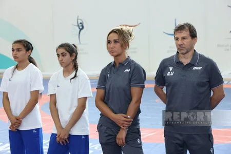 Bakıda keçiriləcək dünya çempionatından əvvəl Azərbaycanın güləş millilərinin açıq məşqi baş tutub