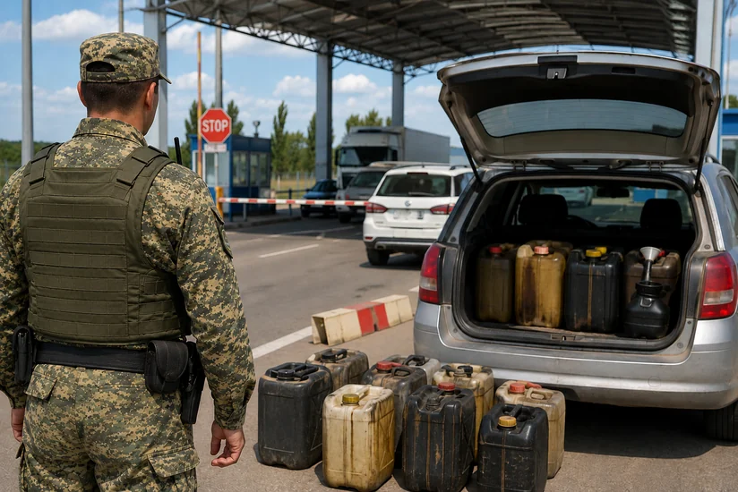 Свыше 1 300 попыток вывоза ГСМ из Казахстана пресекли пограничники с начала июля