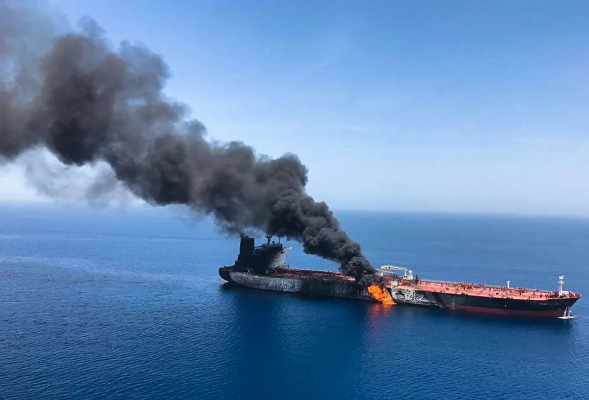 US strike on LPG tanker in Gulf of Oman leaves two dead