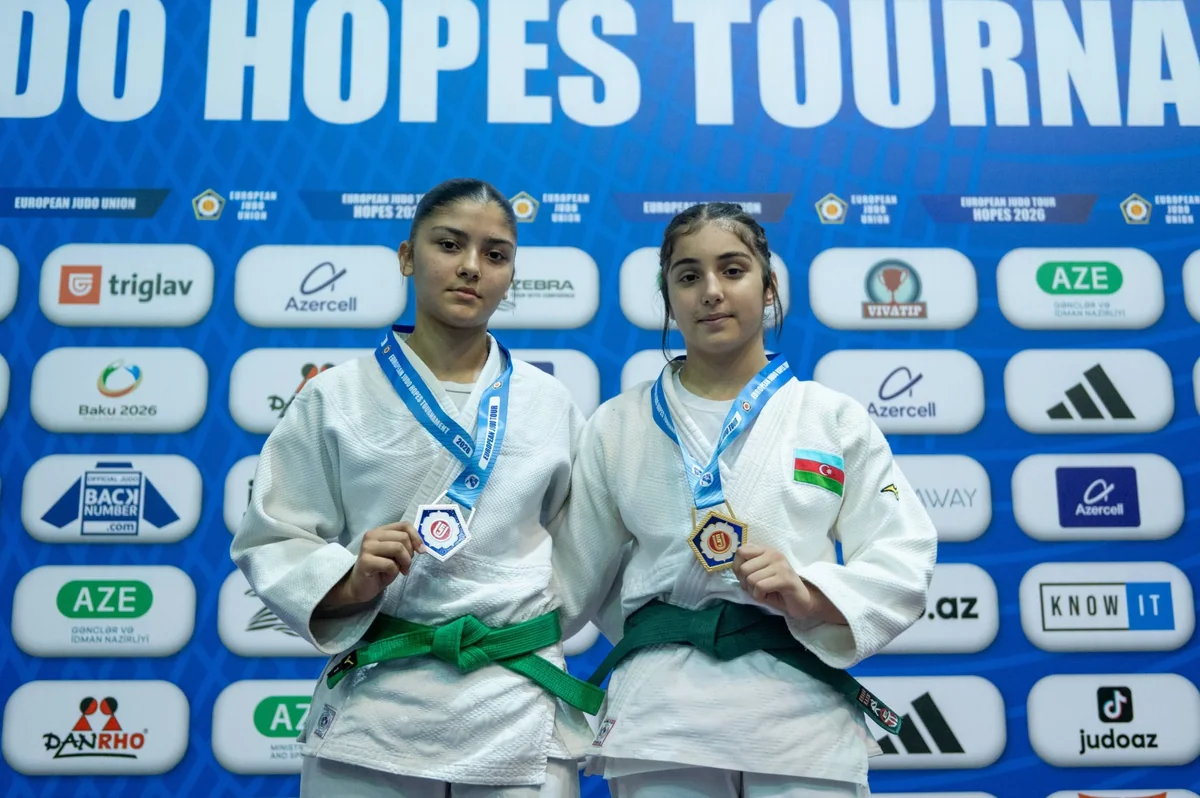 Avropa Cüdo Ümidləri Turnirində U-14 yaş kateqoriyasında ilk mükafatçılar müəyyənləşib