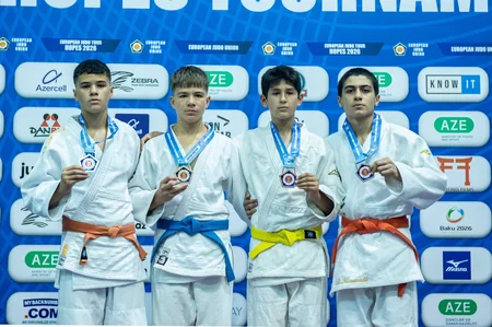 Avropa Cüdo Ümidləri Turnirində U-14 yaş kateqoriyasında ilk mükafatçılar müəyyənləşib