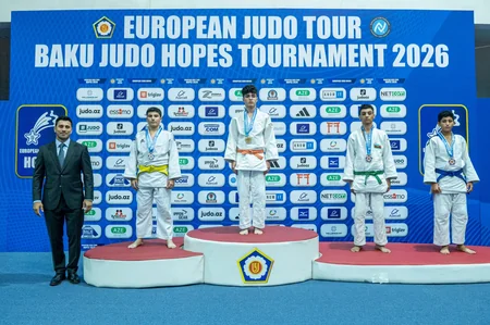 Avropa Cüdo Ümidləri Turnirində U-14 yaş kateqoriyasında ilk mükafatçılar müəyyənləşib