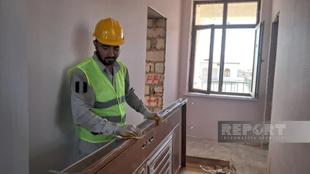 Növrəs Cəfərov: Soltanlı kəndində yaşayış evlərinin inşasında işlərin 50 %-i görülüb