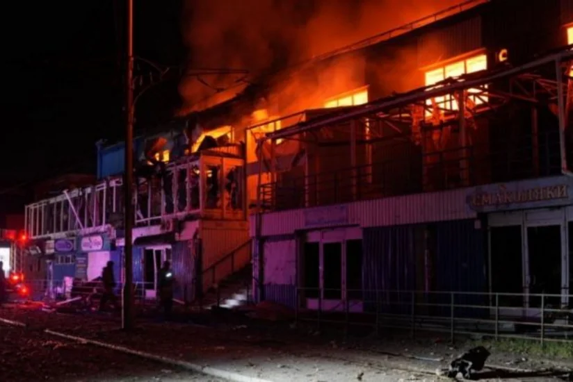 Russian drone strikes kill two in Sumy