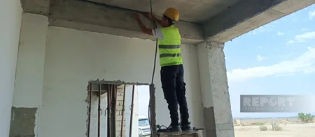 Növrəs Cəfərov: Soltanlı kəndində yaşayış evlərinin inşasında işlərin 50 %-i görülüb