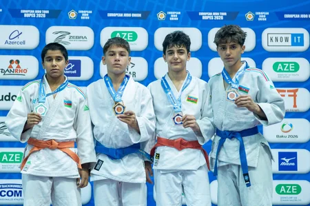 Avropa Cüdo Ümidləri Turnirində U-14 yaş kateqoriyasında ilk mükafatçılar müəyyənləşib