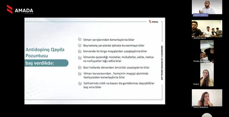 AMADA və Qış İdman Növləri Federasiyası milli komanda üzvləri üçün antidopinq seminarları keçirib