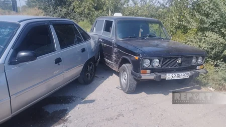 Kürdəmirdə zəncirvari yol qəzası olub, iki nəfər xəsarət alıb