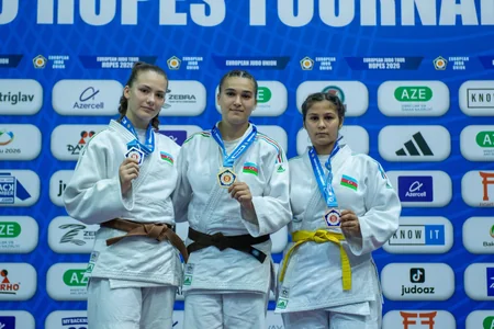 Avropa Cüdo Ümidləri Turnirində medalçılar müəyyənləşib