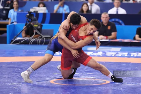 Azərbaycan güləşçisi İsfahan Həsənov dünya çempionatında gümüş medal qazanıb