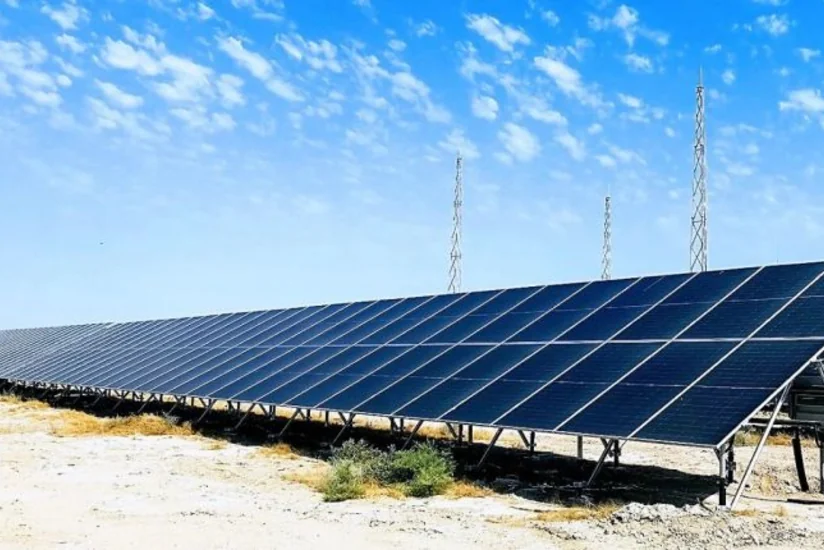 Solar power plant in Azerbaijan's Gobustan preparing for commissioning