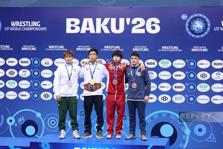 Orxan Həbibliyə dünya çempionatının bürünc medalı təqdim edilib