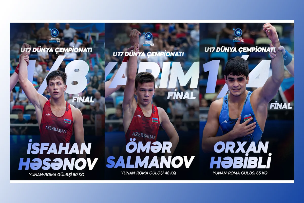 U17 World Championships: Three Azerbaijani wrestlers to compete for medals