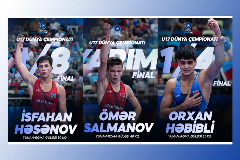 U17 World Championships: Three Azerbaijani wrestlers to compete for medals