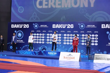 Orxan Həbibliyə dünya çempionatının bürünc medalı təqdim edilib