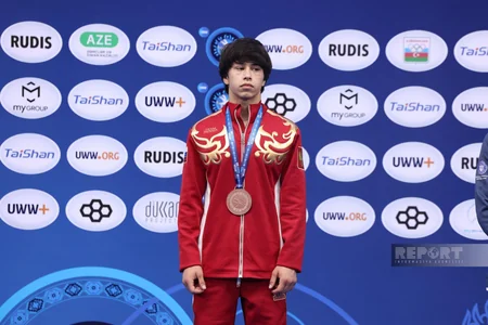 Orxan Həbibliyə dünya çempionatının bürünc medalı təqdim edilib