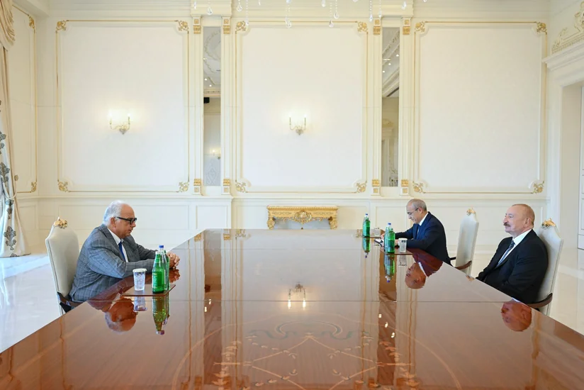 President Ilham Aliyev receives President of United World Wrestling