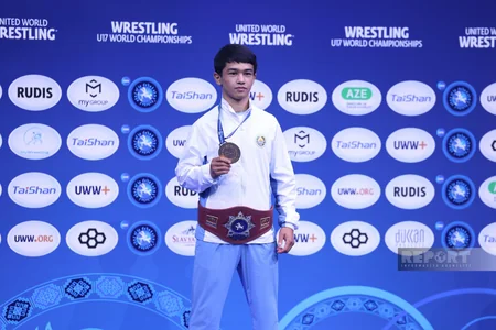 Abdurrahman Huseynli, Elmir Charkazov awarded medals at U17 worlds
