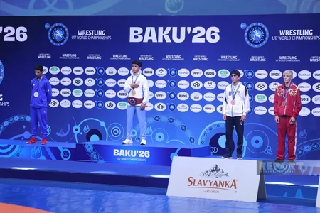 Abdurrahman Huseynli, Elmir Charkazov awarded medals at U17 worlds
