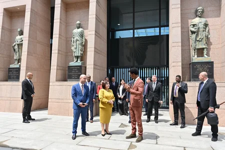 Azerbaijani parliamentary delegation tours Ethiopia's historic and public landmarks