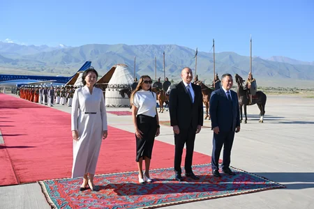 Prezident İlham Əliyev Qırğızıstanda səfərdədir