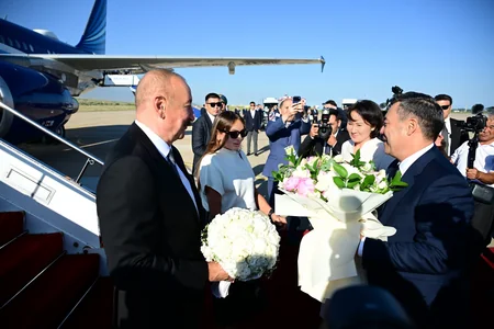 Prezident İlham Əliyev Qırğızıstanda səfərdədir